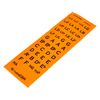 C.A. Seydel Söhne Key label set for coverplates