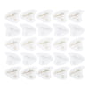 Sharkfin Pick Goldprint Medium White 25