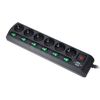 Brennenstuhl 6-Way Socket Device Switchs BK