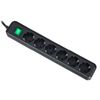 Brennenstuhl Eco-L 6 Way Split Sw 3m BK