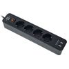 Brennenstuhl Ecolor Power Strip 4Way USB BK
