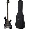 Harley Benton Marquess-4 Black Stain Bundle