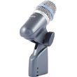 Shure Beta 56 A, Micro dynamique pour instruments, Directivité: supercardioïde, Réponse en fréquence: 50 Hz - 16 kHz, Impédance: 150 Ohm, Sensibilité: -51 dBV/Pa (2,8 mV), Filetage pour pied de micro et pince intégrés, Recommandé pour cuivres, caisse claire, congas, amplis guitare...