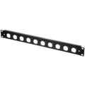 Thon Rack Panel 1U 10 XLR 90°