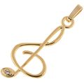 Art of Music Pendant Treble Clef w/ Jewel