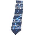 Musikboutique Hahn Tie Blue Treble/Bass Clef