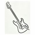 Design-Studio Worms Sticker E-Guitar 3 Anthracite