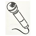 Design-Studio Worms Sticker Microphone Anthracite