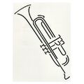 Design-Studio Worms Sticker Trumpet Anthracite