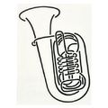 Design-Studio Worms Sticker Tuba Anthracite