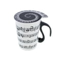 Music Sales Cup with Lid "Staff Lines"