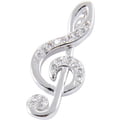 Rockys Pendant Treble Clef Silver