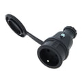 PCE Rubber Safety Socket B/F Bk