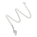 Rockys Necklace Treble Clef Silver