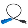 Stairville Adapt Eu Plug - CEE Blue 1,0m