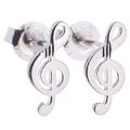 Rockys Stud Earrings Treble Clef S