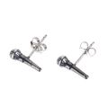 Rockys Stud Earrings Microphone