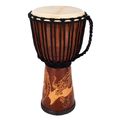 Terre Djembe Carved Dragon 60cm