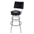 Fender Black Backrest Barstool 30"
