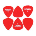 Pickboy Felt Raindrop Red Soft Pick S