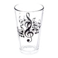 Music Sales Pint Glass - Wavy Staff