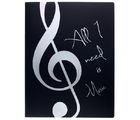 A-Gift-Republic Portfolio Violin Clef Bl/Wh