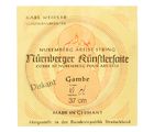 Weidler Soprano Viola da Gamba Strings