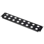 Thon Rack Panel 2U 16XLR 90°