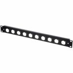 Thon Rack Panel 1U 10 XLR 90°
