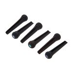 Harley Benton Bridge Pin Set Ebony Dot