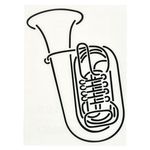 Design-Studio Worms Sticker Tuba Anthracite