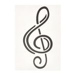 Design-Studio Worms Sticker Treble Clef Anthacite1
