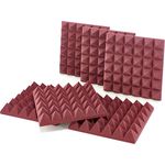 Auralex Acoustics 4" Studiofoam Pyramids Burgund