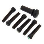 Harley Benton Parts Bridgepin Set Ebony A E