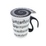 Music Sales Cup with Lid "Staff Lines"