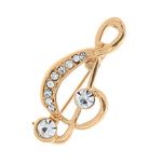 Music Sales Brooch: Small Treble Clef