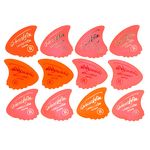Sharkfin Pick Goldprint Soft Red