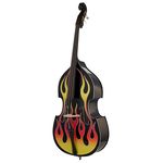 Thomann Rockabilly Flames Bass BK