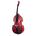 Thomann Rockabilly Slap Flames Bass RD