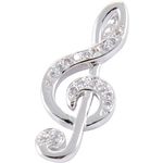 Rockys Pendant Treble Clef Silver
