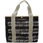 Music Sales Bag With Treble Clef/Sheet Mus