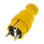 PCE Rubber Safety Plug EU Ye
