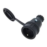 PCE Rubber Safety Socket B/F Bk