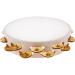 Ron Vaughn 10" Tambourine Hammered Brass
