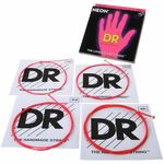 DR Strings HiDef Red Neon Medium 4 45-105