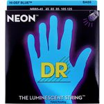 DR Strings HiDef Blue Neon Medium5 45-125