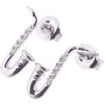 Rockys Stud Earrings Saxophone Silver