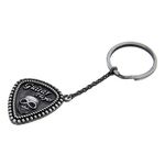 Rockys Key Ring Pick Guitar Skull
