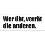 Bandshop Sticker Wer übt verrät die