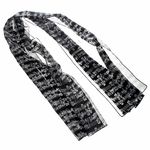 Musikboutique Hahn Scarf with Sheet Music Black